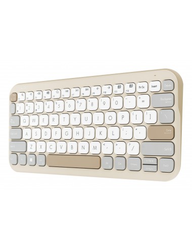 ASUS Marshmallow Keyboard KW100 tastiera Casa Bluetooth Beige, Grigio, Bianco