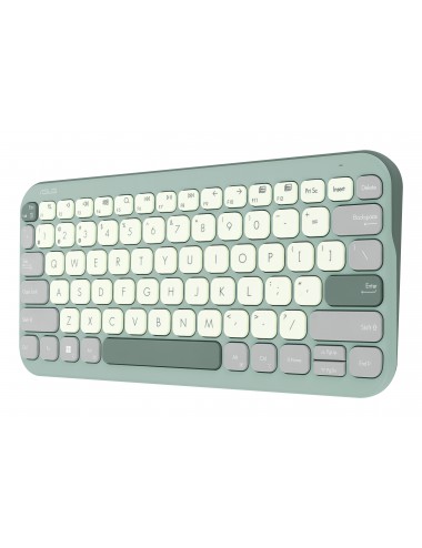 ASUS Marshmallow Keyboard KW100 tastiera Casa Bluetooth Verde, Grigio, Bianco