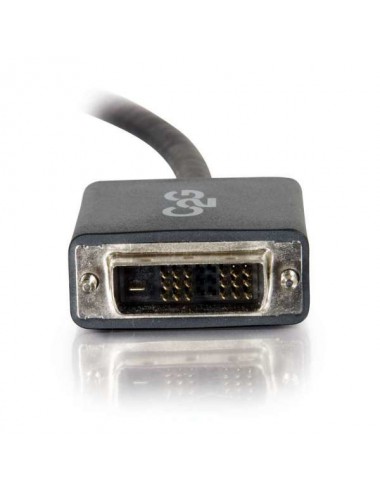 C2G Câble adaptateur DisplayPort mâle vers DVI-D mâle à liaison simple de 2 M - Noir