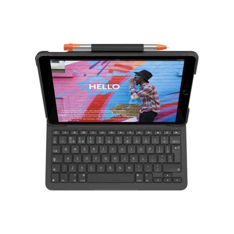 Slim Folio iPad 7th+8th gen Graphite FR