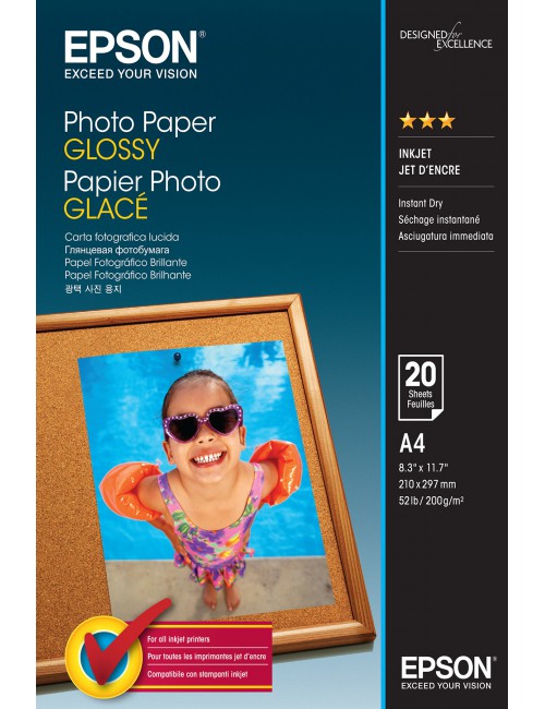 Epson Photo Paper Glossy - A4 - 20 Feuilles