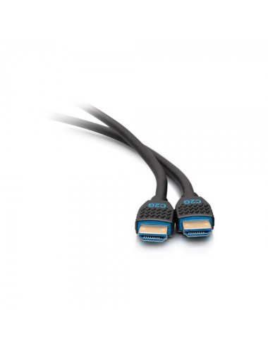 C2G Cable HDMI ultra flexible de alta velocidad con serie de rendimiento de 1,8 m - 4K 60 Hz para instalación en pared y con