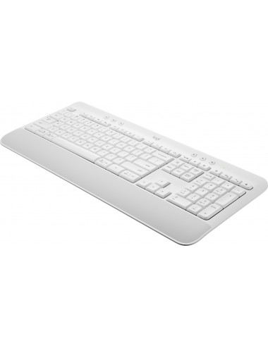 Logitech Signature K650 teclado Oficina Bluetooth AZERTY Francés Blanco