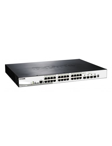 D-Link DGS-1510-28XMP Gestito L2 L3 Gigabit Ethernet (10 100 1000) Supporto Power over Ethernet (PoE) Nero, Grigio