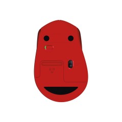 Logitech M330 SILENT PLUS - souris - 2.4 GHz - rouge - 910-004911