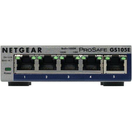 NETGEAR GS105E-200PES commutateur réseau Géré L2 L3 Gigabit Ethernet (10 100 1000) Gris