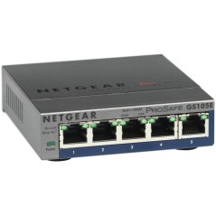 NETGEAR GS105E-200PES commutateur réseau Géré L2 L3 Gigabit Ethernet (10 100 1000) Gris