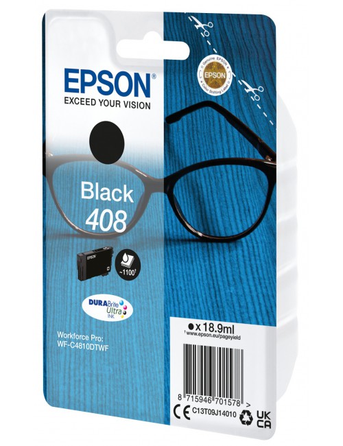 Epson Singlepack Black 408 DURABrite Ultra Ink