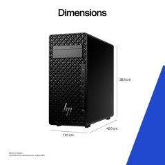 HP Z2 G1i Intel Core Ultra 7 265 32 Go DDR5-SDRAM 1 To SSD NVIDIA RTX 2000 Ada Windows 11 Pro Tower Station de travail AI