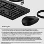 HP Ensemble combiné clavier et souris filaires 225 HP Ensemble combiné clavier et souris filaires 225