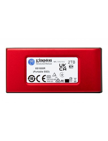 Kingston Technology 2To SSD portable XS1000 USB 3.2 Gen 2, Rouge