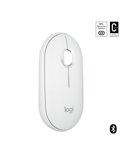 Logitech Pebble 2 M350s ratón Viajes Ambidextro RF Wireless + Bluetooth Óptico 4000 DPI