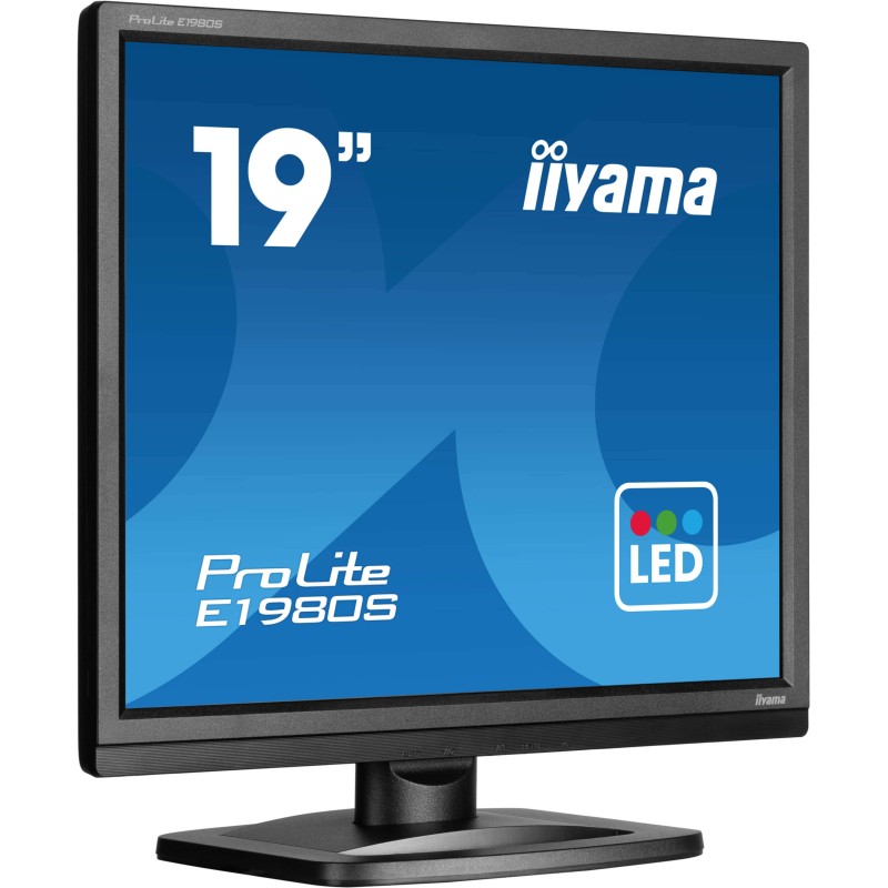 iiyama ProLite E1980S-B1 écran plat de PC 48,3 cm (19") 1280 x 1024 pixels VGA LED Noir iiyama ProLite E1980S-B1 écran plat de PC 48,3 cm (19") 1280 x 1024 pixels VGA LED Noir