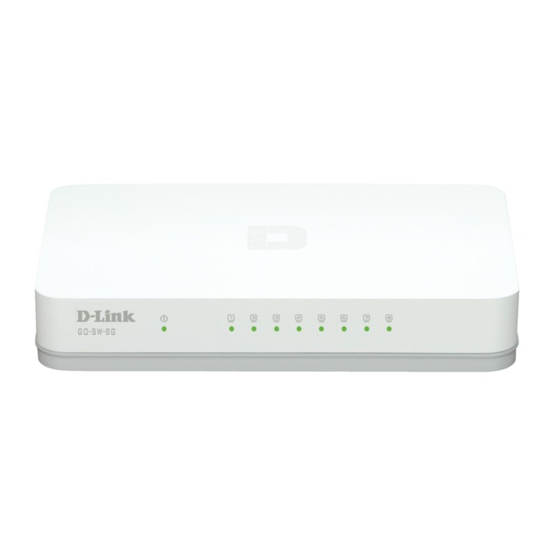 D-Link GO-SW-8G/E commutateur réseau Non-géré Gigabit Ethernet (10/100/1000) Blanc D-Link GO-SW-8G/E commutateur réseau Non-géré Gigabit Ethernet (10/100/1000) Blanc