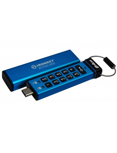 Kingston Technology IronKey Keypad 200C USB-C da 64 GB, FIPS 140-3 livello 3 (in fase di approvazione) AES-256