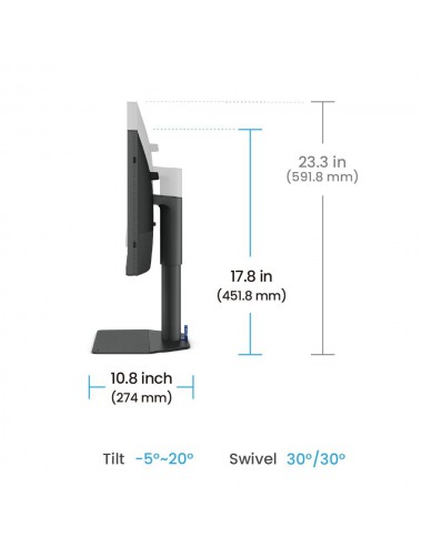 BenQ SW242Q Monitor PC 61,2 cm (24.1") 2560 x 1600 Pixel WQXGA LED Nero