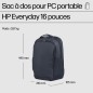 HP Sac à dos pour PC portable Everyday 16 pouces HP Sac à dos pour PC portable Everyday 16 pouces