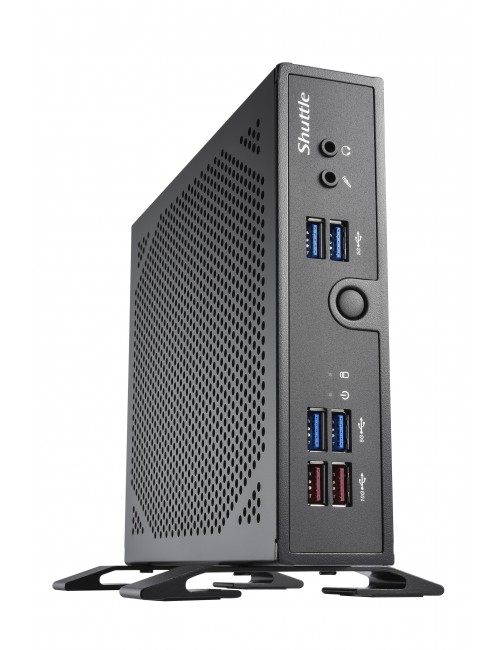 Shuttle XPC slim Barebone DS50U, Intel Celeron 7305, 2x LAN (1x 2.5Gbit ,1x 1Gbit), 1xCOM,1xHDMI,1xDP, 1x VGA, fanless,