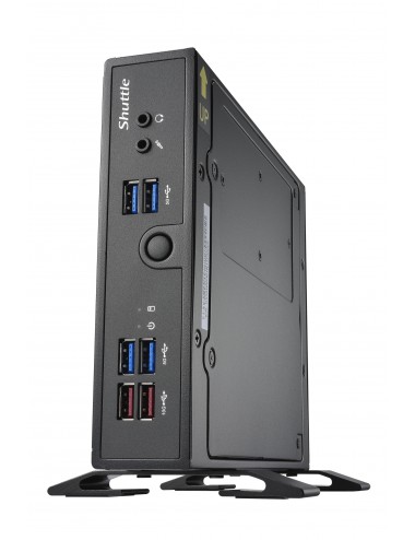 Shuttle XPC slim Barebone DS50U, Intel Celeron 7305, 2x LAN (1x 2.5Gbit ,1x 1Gbit), 1xCOM,1xHDMI,1xDP, 1x VGA, fanless,