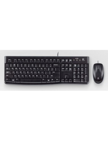 Logitech Desktop MK120 tastiera Mouse incluso USB AZERTY Francese Nero