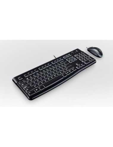 Logitech Desktop MK120 tastiera Mouse incluso USB AZERTY Francese Nero