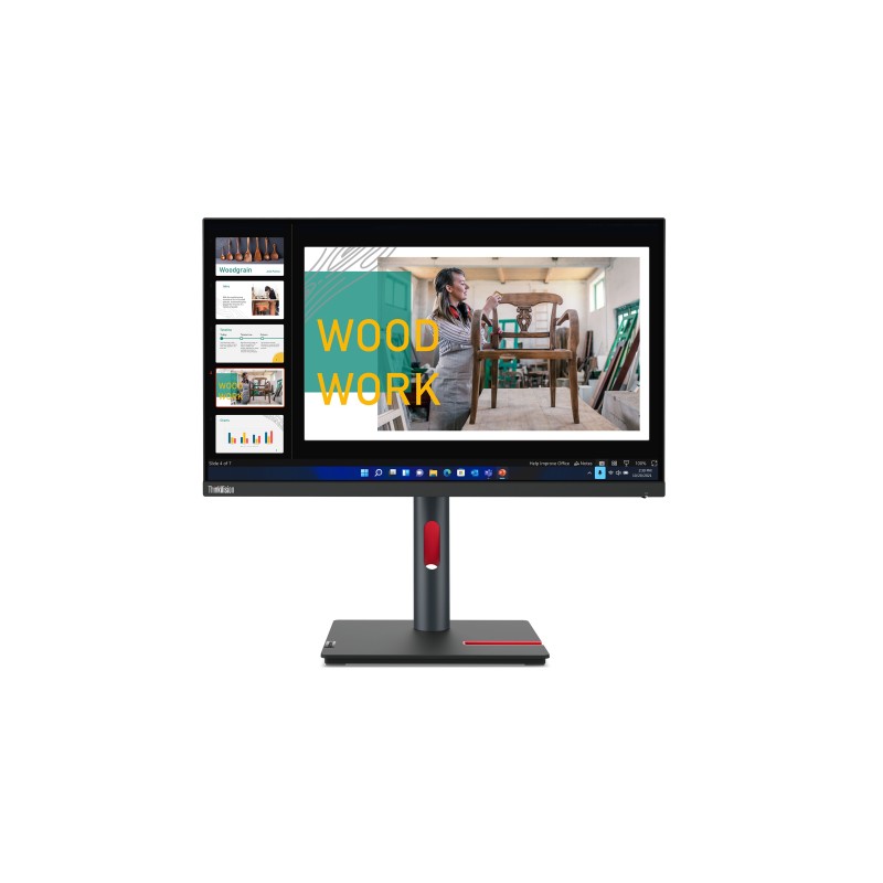 Lenovo ThinkVision P24q-30 écran plat de PC 60,5 cm (23.8") 2560 x 1440 pixels Quad HD LED Noir