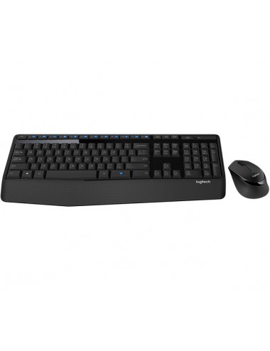 Logitech Wireless Combo MK345 tastiera Mouse incluso Universale USB Francese Nero