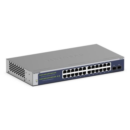 NETGEAR GS724T Géré L2+ L3 Gigabit Ethernet (10 100 1000) 1U Bleu, Gris