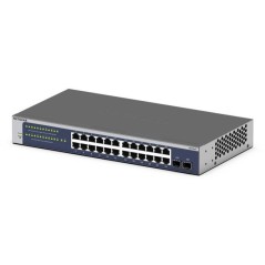 NETGEAR GS724T Géré L2+/L3 Gigabit Ethernet (10/100/1000) 1U Bleu, Gris