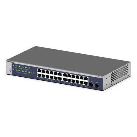 NETGEAR GS724T Géré L2+/L3 Gigabit Ethernet (10/100/1000) 1U Bleu, Gris