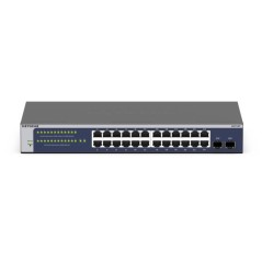 NETGEAR GS724T Géré L2+ L3 Gigabit Ethernet (10 100 1000) 1U Bleu, Gris