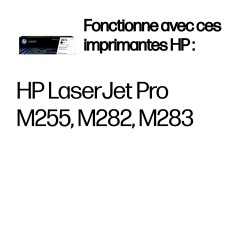 HP Toner noire LaserJet 207A authentique