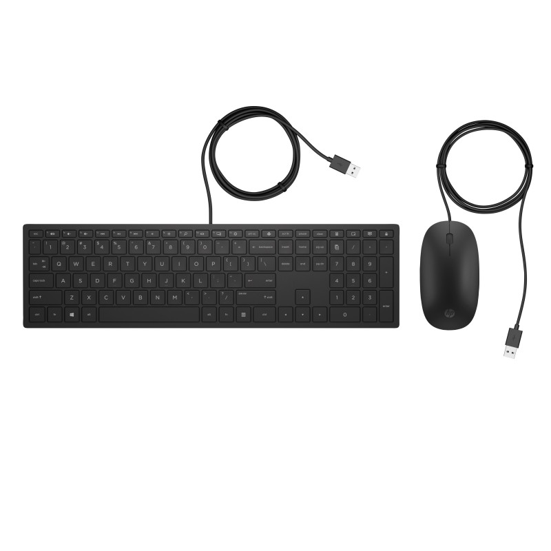 HP PAV WIREDCOMBO KEYBOARD 400 FR clavier Souris incluse Bureau USB Noir HP PAV WIREDCOMBO KEYBOARD 400 FR clavier Souris incluse Bureau USB Noir