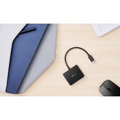 ASUS USB-C Mini Dock Avec fil USB 3.2 Gen 2 (3.1 Gen 2) Type-C Noir