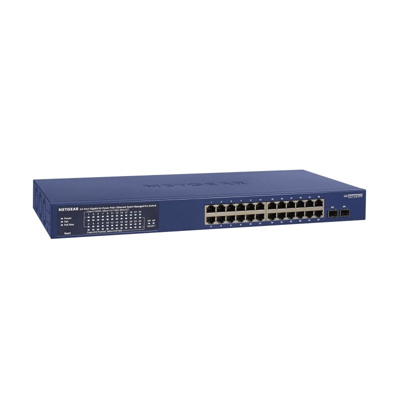 NETGEAR GS724TP Géré L2/L3/L4 Gigabit Ethernet (10/100/1000) Connexion Ethernet, supportant l'alimentation via ce port (PoE)