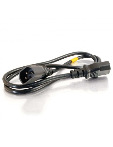 C2G Alargo de cable de alimentación de ordenador de 1,2 m 16 AWG 250 V (IEC320 C13- IEC320 C14)