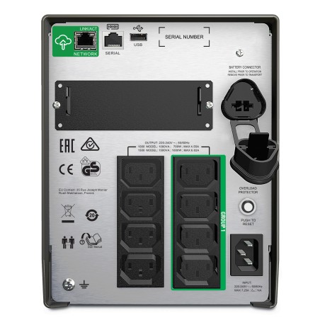 APC Smart-UPS SMT1500IC - 8x C13, USB, SmartConnect, 1500 VA