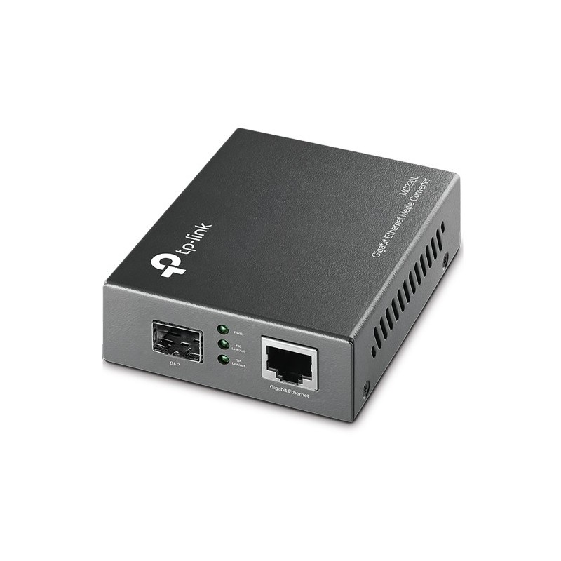 TP-Link Omada MC220L convertisseur de support réseau 1000 Mbit/s Multimode, Monomode Noir