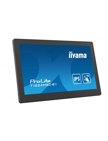 iiyama T1624MSC-B1 pantalla de señalización Panel plano interactivo 39,6 cm (15.6") LCD 450 cd m² Full HD Negro Pantalla