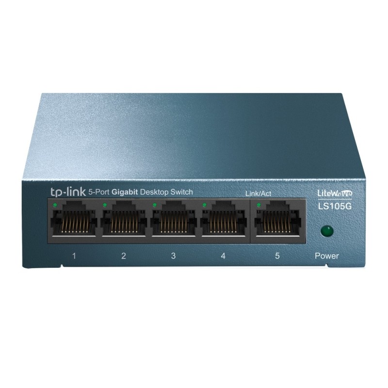 TP-Link LS105G Non-géré Gigabit Ethernet (10/100/1000) Bleu TP-Link LS105G Non-géré Gigabit Ethernet (10/100/1000) Bleu