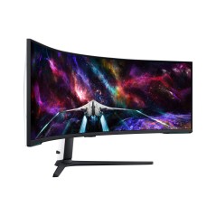 Samsung G95NC écran plat de PC 144,8 cm (57") 7680 x 2160 pixels Dual UHD LED Noir, Blanc