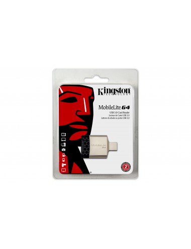 Kingston Technology MobileLite G4 lecteur de carte mémoire USB 3.2 Gen 1 (3.1 Gen 1) Noir, Gris