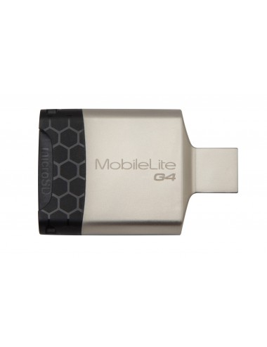 Kingston Technology MobileLite G4 lecteur de carte mémoire USB 3.2 Gen 1 (3.1 Gen 1) Noir, Gris