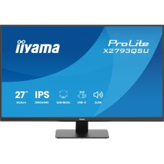 iiyama ProLite X2793QSU-B1 écran plat de PC 68,6 cm (27") 2560 x 1440 pixels Quad HD LED Noir