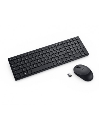 DELL KM555 teclado Ratón incluido Universal RF Wireless + Bluetooth AZERTY Francés Negro