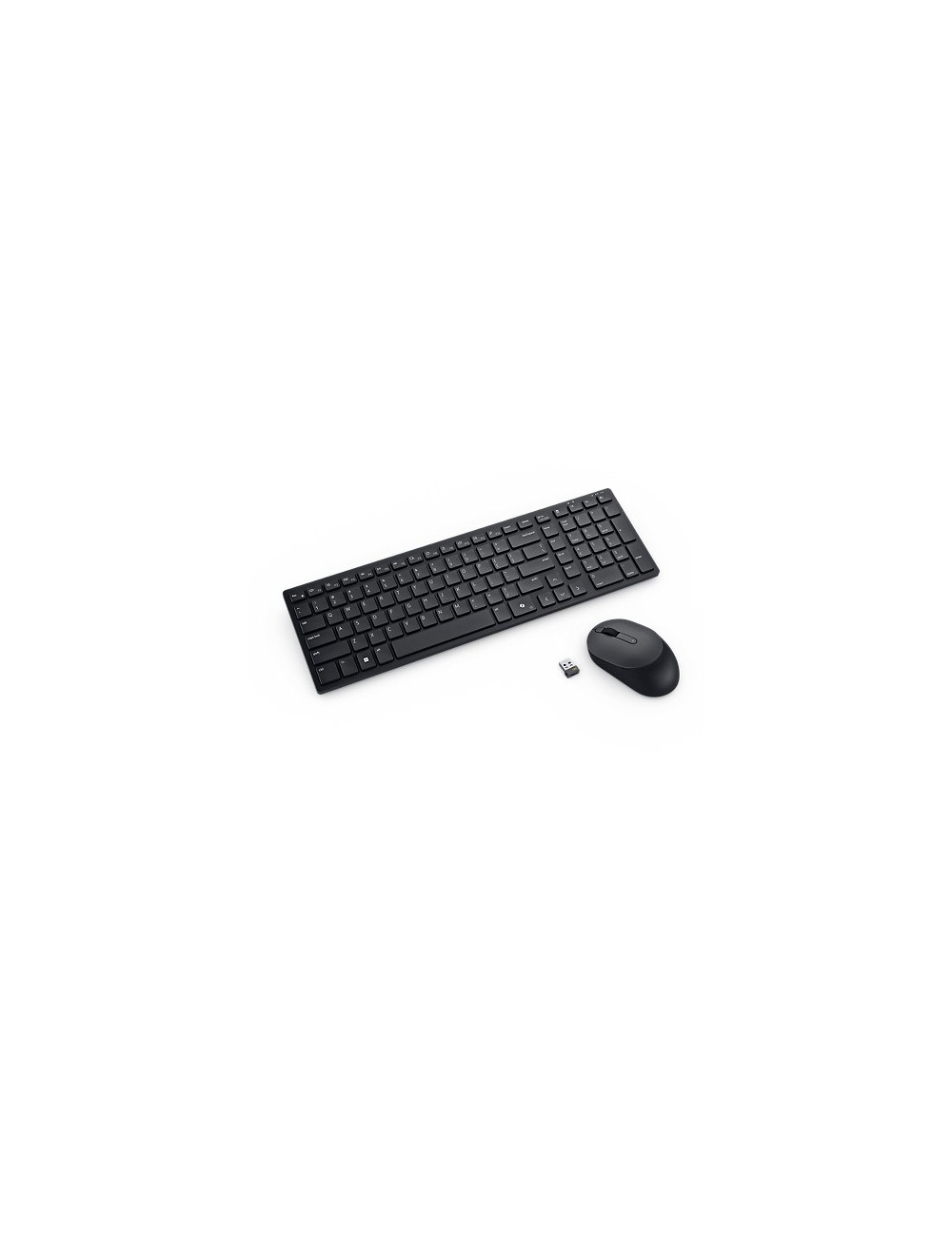 DELL KM555 teclado Ratón incluido Universal RF Wireless + Bluetooth AZERTY Francés Negro