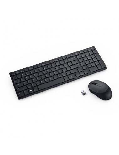 DELL KM555 teclado Ratón incluido Universal RF Wireless + Bluetooth AZERTY Francés Negro