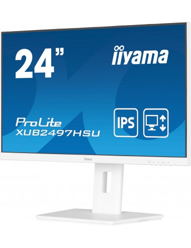 iiyama ProLite XUB2497HSU-W2 pantalla para PC 60,5 cm (23.8") 1920 x 1080 Pixeles Full HD LED Blanco