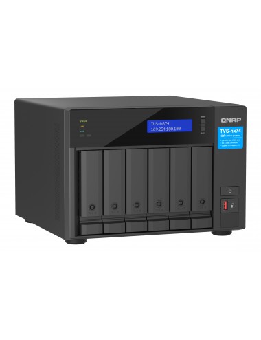 QNAP TVS-H674T-I5-32G serveur de stockage NAS Tower Intel® Core™ i5 i5-12400 32 Go DDR4 HDD QNAP QTS Noir