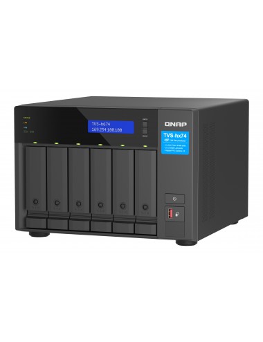 QNAP TVS-H674T-I5-32G serveur de stockage NAS Tower Intel® Core™ i5 i5-12400 32 Go DDR4 HDD QNAP QTS Noir